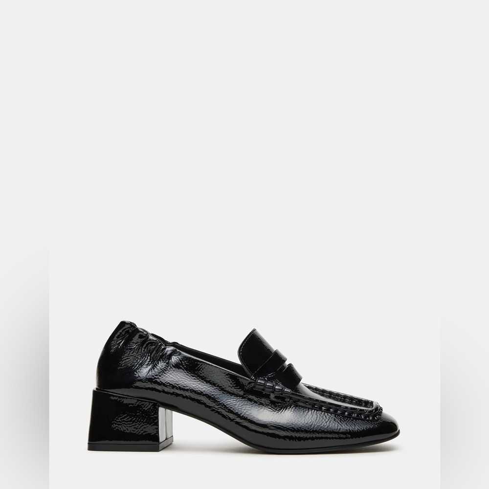Steve Madden 🖤 ESTEE | Black Crinkle Patent Women’s Size 8.5 *BRAND NEW*